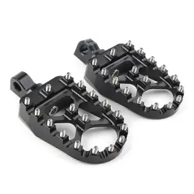 Dictorcoltd 550748615252 Black Pair Wide Fat Foot Pegs Mx Style Footpegs Fit Harley Dyna Sportster Bobber