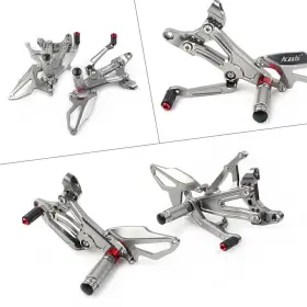 Dictorcoltd 550748625527 For Ducati Panigale V4 2018-2020 Rearsets Foot Peg Rear Set Footrest Pedal Pads