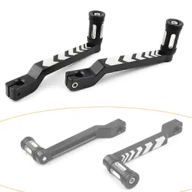 Dictorcoltd 550748663611 Black Heel &toe Shift Lever Shifter Pegs For Harley Flht Fltr Road King Softail