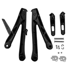 Let-3yf017 Dictorcoltd Pair Motorcycle Rear Rider Footpegs Bracket Fit Honda Cbr600rr F5 2007-11 Black