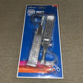21-5170 Dorcy Vintage Universal Motorcycle Foot Pegs. Folding Aluminum. Free Shipping