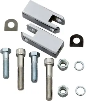 139238 Drag Specialties Passenger Footpeg Mount Kit Chrome Harley Davidson Sportster
