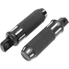 1620-1333 Drag Specialties Custom Footpegs - Black Cut 1620-1333 Drag Specialties Custom Footpegs - Black Cut