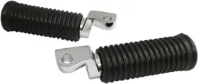 1620-1839 Drag Specialties Rubber Driver Footpegs Chrome