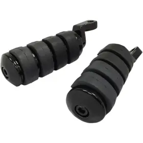 1620-1889 Drag Specialties Soft-ride Black Foot Pegs - Xl