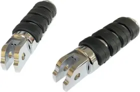 1620-1891 Drag Specialties Soft-ride Large Diameter Passenger Footpegs - Chrome Motorcycle