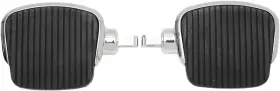 1621-0724 Drag Specialties Footboards 4 Inch Chrome
