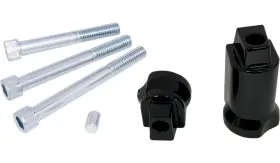1621-1005 Drag Specialties Passenger Floorboard Mount Kit - Gloss Black