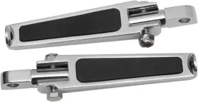 Inlay-17-6452mdbc4 Drag Specialties 17-6452mdbc4 Straight Male Mount For Footpegs With Rubber