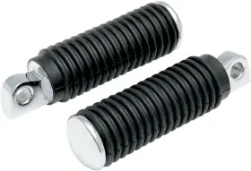 Drag Specialties 72497-sc2 Chrome Footpegs With Rubber Sleeves Male Mounts-72497-sc2