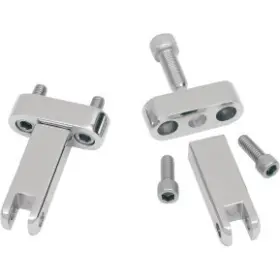 Ds-243659 Drag Specialties Chrome Passenger Footpeg Mount Kit 93-21 Touring