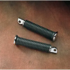 Ds-253403 Drag Specialties Extended Length Rubber Vibration-absorbing Footpegs -