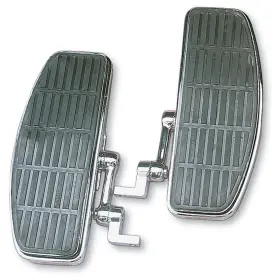Ds-254412 Drag Specialties Custom Chrome Bolt-on Damper Style Adjustable Floorboards -
