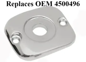 Ds373812-1 Drag Specialties 1996-2017 Harley-davidson Chrome Master Cylinder Cover Replaces 4500496