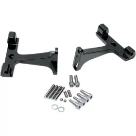1621-0393 Drag Specialties P17-0406b Standard Passenger Floorboard Mounts - Black