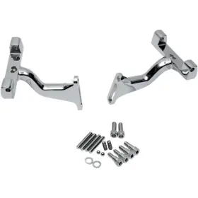 1621-0394 Drag Specialties P17-0407c Raised Passenger Floorboard Mounts - Chrome 1621-0394 Drag Specialties P17-0407c Raised Passenger Floorboard Mounts - Chrome