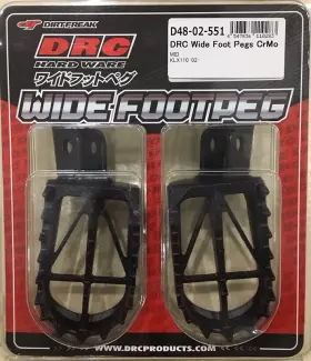 Z48-02-551 Drc D48-02-551 50mm Wide Footpegs Fits Kawasaki Klx110 Klx110l Klx110r Klx110rl