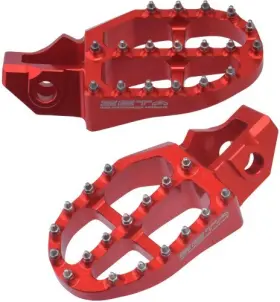 634-3222r Drc Ze93-1822 Aluminum Footpegs Red
