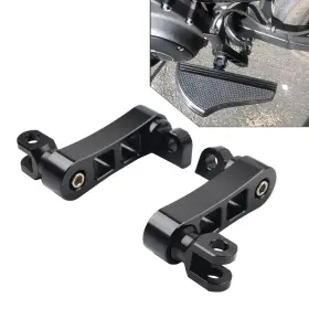 Dreamhighh 550754871680 Foot Peg Mount Extensions For Harley Sportster Xl883 Xl1200 Softail Dyna Black