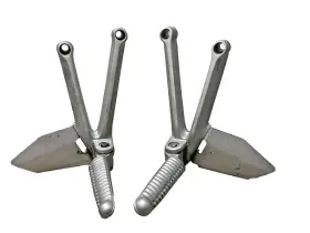 82410821a Ducati 749 999 Superbike Oem Rear Left Right Passenger Footpegs Pegs Brackets