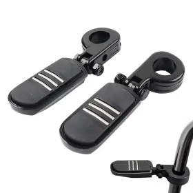 Earthoee 412000359345 1.25 Inch Highway Engine Bars Foot Pegs Fit Harley Electra Street Glide Road King Us