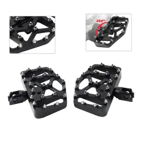 Efmotorshop 336245140349 Pair Black Motor Front Footpeg Rider Pedal For Harley Low Fxlr 2018-2020