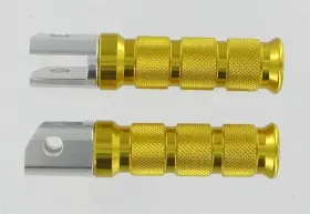 50-11270 Emgo Fits International Round Style Footpegs - Passenger Gold