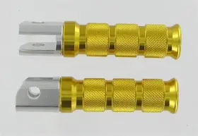 50-11310 Emgo Round Style Footpegs - Passenger Gold