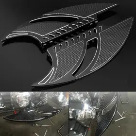 Masb146hloo2916zb-1f Eway Cnc Driver Stretched Floorboard Fit For Harley Softail Electra Glide Road King