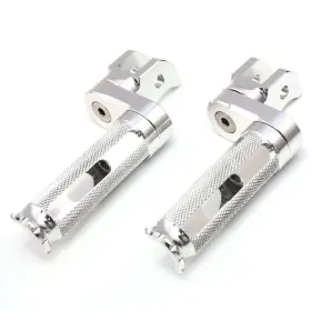 Cl3fafpfg02m25simfpxxxcc0009 Fastbolts Mfp 25mm Adjustable Silver Front Foot Pegs For Mana 850 07-11 12 13 14 15 16 17