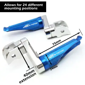 Cl3fafpfg11bm40simfpxxxcc0042 Fastbolts Mfp 40mm Adjustable Blue Front Foot Pegs For Bmw S1000 Xr 15 16 17 18