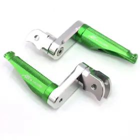 Cl3fafpfg49m40simfpxxxcc0216 Fastbolts Mfp 40mm Adjustable Green Front Foot Pegs For Kawasaki Er-6n 05 06 07 08