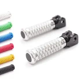 Clfafpfg64bkpolesn258 Fastmotosport Pole Cnc Rider Front Foot Pegs For Suzuki Gsx-s1000f 15 16 17 18 19 20