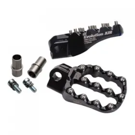 1609420015 Fastway Evo Air Motorcycle Foot Pegs Kit Black