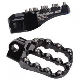 1609420018 Fastway Evo Air Motorcycle Foot Pegs Kit Black