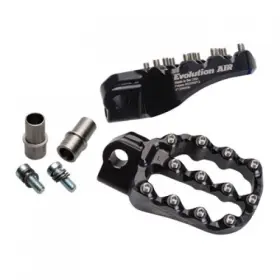 1609420036 Fastway Evo Air Motorcycle Foot Pegs Kit Black