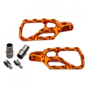 2103420003 Fastway Motorcycle Foot Pegs Kit Orange
