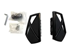 4012-hei Fatecim Black Phantom Mini Board Foot Pegs Floorboard Pedals Harley Davidson Fat Boy 107