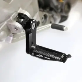 Clcrfpa05740mmbkmfpbkcc005f Ffracing Black Shinobi Front Foot Pegs 40mm Lower For Suzuki Gsr 600 06-10 09 08 07