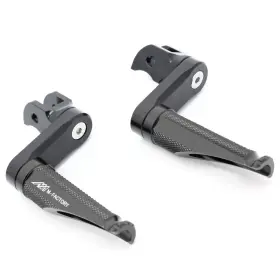 Clcrfpa15040mmbkmfpbkcc029f Ffracing Black Shinobi Front Foot Pegs 40mm Lower For Honda Cbr500r 13-23 22 21 20 19