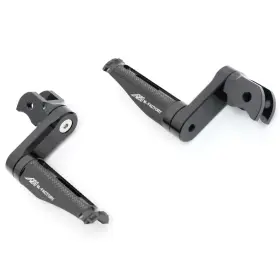 Clcrfpa17040mmbkmfpbkcc032f Ffracing Black Shinobi Front Foot Pegs 40mm Lower For Yamaha Bolt 14-20 19 18 17 16
