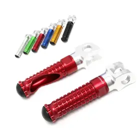 Clcrfpfg16simprordcc7w072 Ffracing Red Billet Front Footpegs Mpro For Ducati Hypermotard 1100 S /sp 08-11 12 13 14