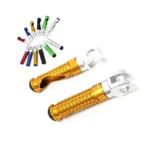 Clcrfpfg92simprogdcc7w344 Ffracing Gold Billet Front Footpegs Mpro For Yamaha Yzf R125 08 09 10 11 12 13