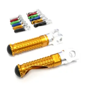 Clcrfpfg99simprogdcc7w362 Ffracing Gold Billet Front Footpegs Mpro For Yamaha Yzf R6 03-09 10 11 12 13 14 15 16 17