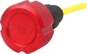 Fdp01-tckn-r Figurati Designs Performance Magnetic Oil Dipstick - Knurled Red For Ft07-ft16