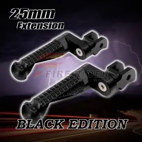 Aarfpa010bkmprobkcl7feb8004f Fireriderworld 25mm Extended Black Front Footpegs Mpro For Speed Triple 1050 R 10 11 12 13 14