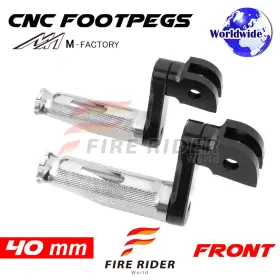 Aarfpfg0440mbkmfpsicl722003 Fireriderworld 40mm Adjustable Silver Rider Foot Pegs Shinobi For R 1200 Rs 15 16 17 18