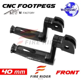 Aarfpfg1240mbkmfpbkcl722004 Fireriderworld 40mm Adjustable Black Rider Foot Pegs Shinobi For Xb12r Firebolt 04