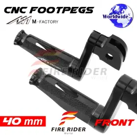 Aarfpfg1340mbkmfpbkcl722002 Fireriderworld 40mm Adjustable Black Rider Foot Pegs Shinobi For 1125r All Year