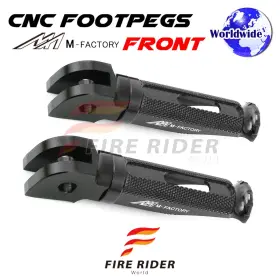 Aarfpfg18bkpolebkcl722002 Fireriderworld Cnc Black Rider Foot Pegs Shinobi For Ducati Hyperstrada 821 13 14 15 16 17